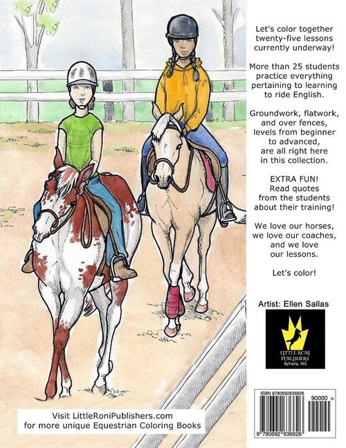 I love Riding Lessons Coloring Book