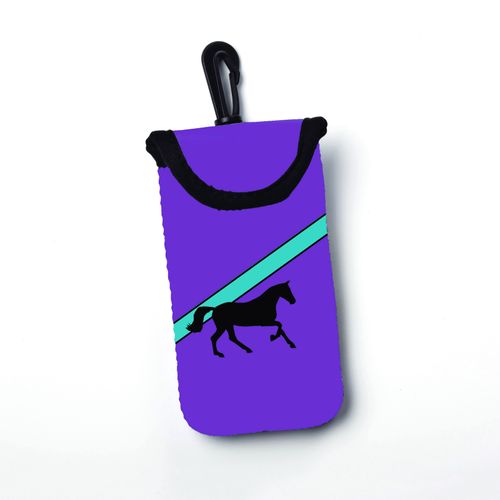 Tek Trek Neoprene Velcro Smart Phone Case - Purple