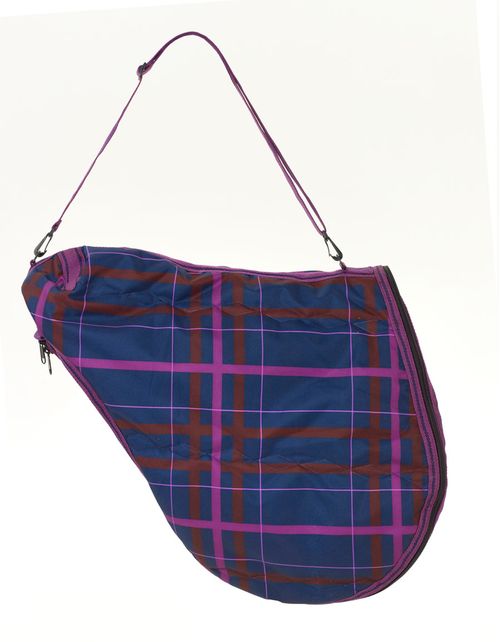 Pessoa Alpine 1200D Saddle Carrier - Navy/Magenta Plaid