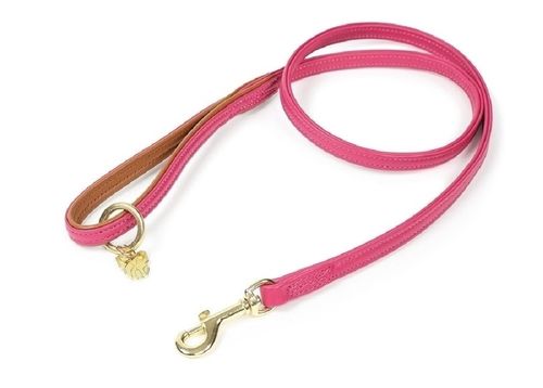 Digby & Fox Padded Leather Dog Lead - Pink