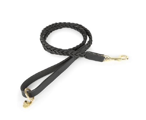 Digby & Fox Plaited Dog Lead - Black