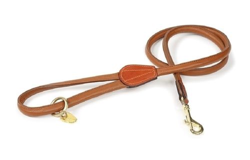 Digby & Fox Rolled Leather Dog Lead - Tan