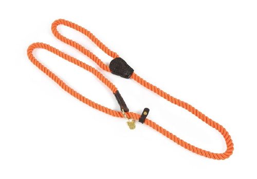 Digby & Fox Rope Slip Dog Lead - Orange