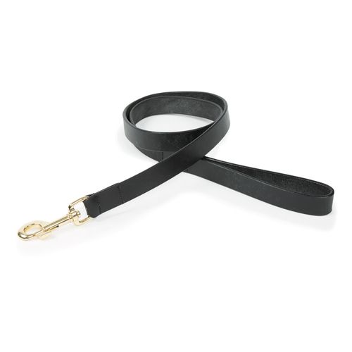 Digby & Fox Flat Leather Dog Lead - Black