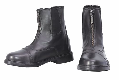 TuffRider Women's Perfect Front Zip Paddock Boots - Black