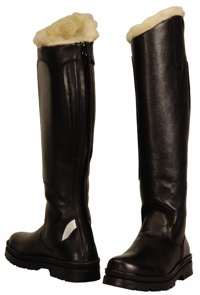 Högl Women's Long Riding Boots - Cold Lined, Waterproof & Slip Resistant, Black Size 7