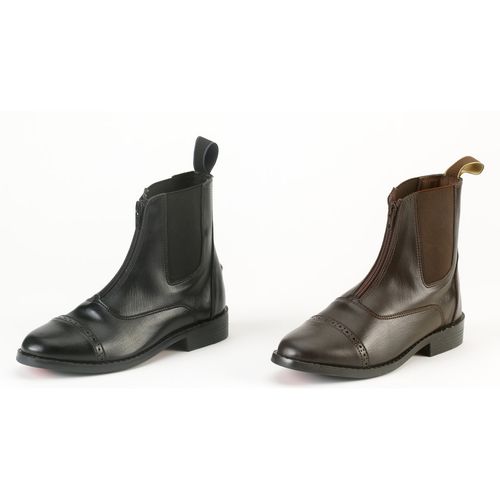 Equistar Women's All Weather Synthetic Zip Paddock Boot - Brown