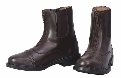 TuffRider Women's Starter Front Zip Paddock Boots - Mocha