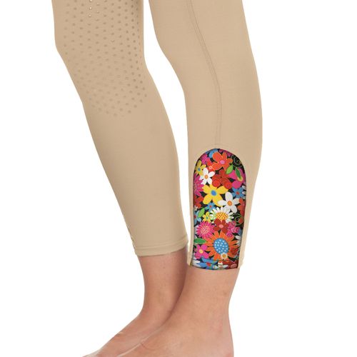 Ovation Women's Aerowick GripTec Knee Patch Tight - Neutral Beige