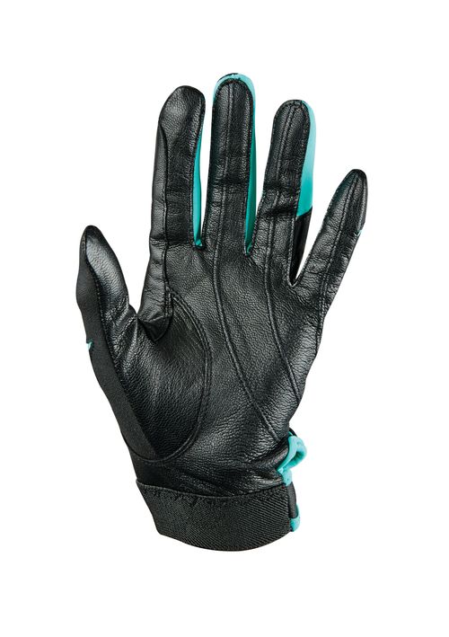 Dublin Elite Schooling Gloves - Black/Aqua