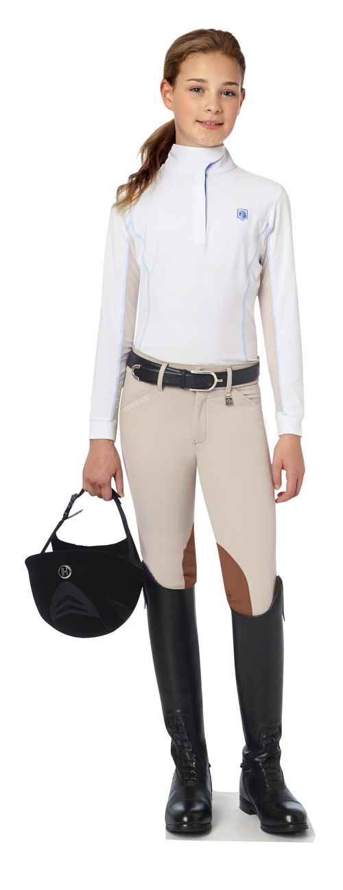 Romfh Kids' Sarafina Knee Patch Breech - Classic Beige