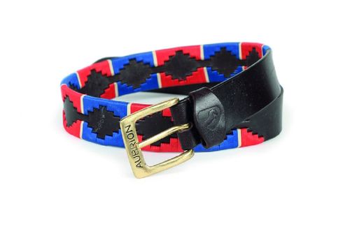 Shires Aubrion Women's Drover Polo Belt - Navy/Red