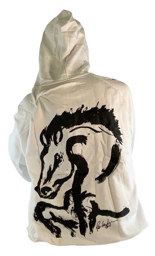 Animals to Wear Women's "Bolt" Hoodie - White