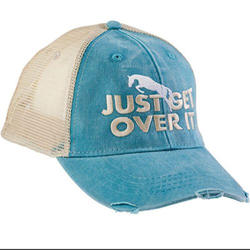 Kelley and Company Just Get Over It Mesh Back Cap - Teal/Tan