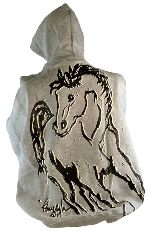 Animals to Wear "New Guy" Hooded Sweatshirt - Grey