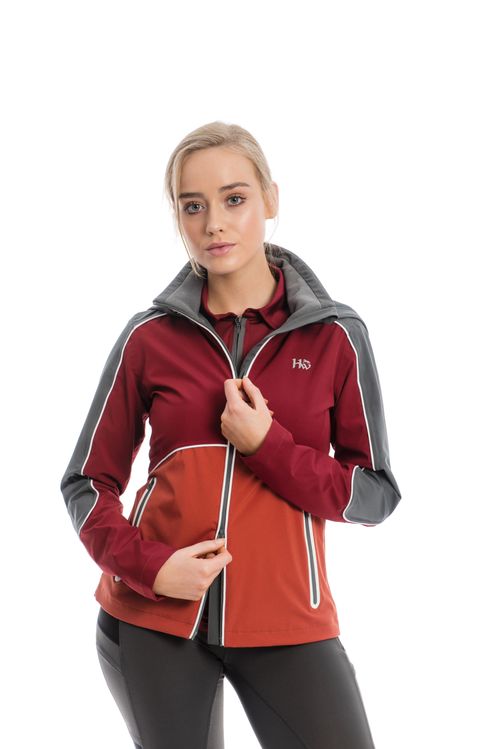 Horseware Women's Eliza Waterproof Softshell - Charcoal/Redwood