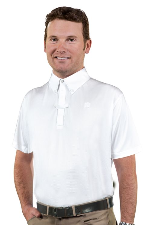 Romfh Men's Polo Short Sleeve Show Shirt - White/White