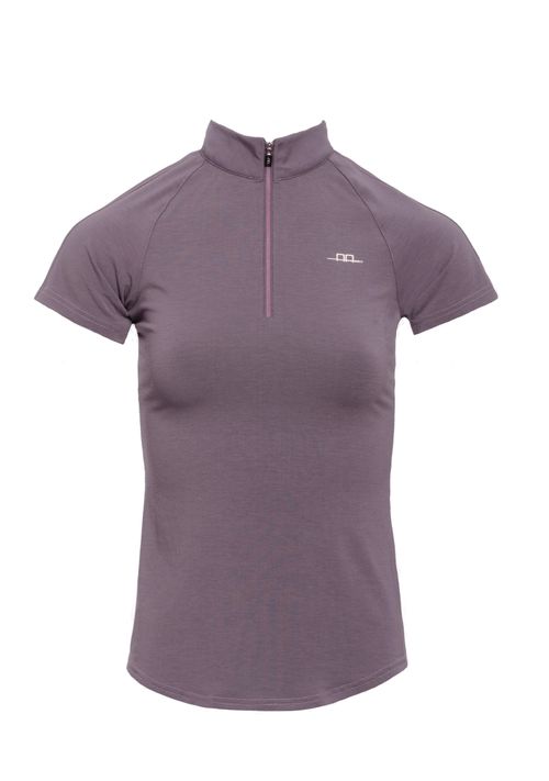Horseware Women's CleanCool Half Zip Short Sleeve Top - Antique Plum