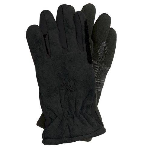 Ovation Kids' Polar Sued Fleece Glove - Black/Black