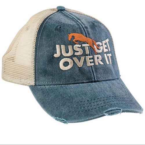 Kelley and Company Just Get Over It Mesh Back Cap - Navy/Tan