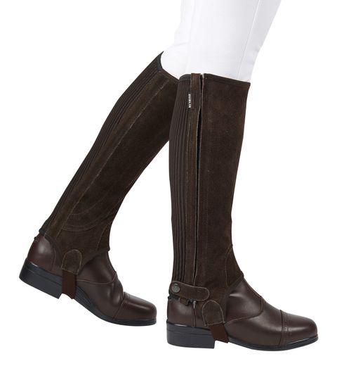 Dublin Kids' Suede Half Chaps II - Brown