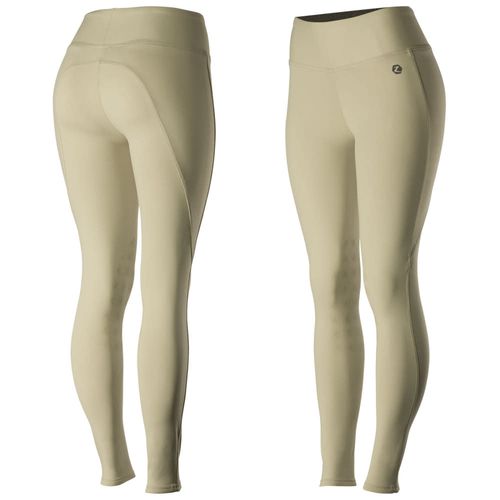 Horze Women's Juliet HyPer Flex Knee Patch Tights - Tan