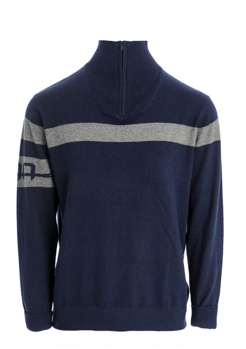 Alessandro Albanese Quarter Zip Knit - Navy