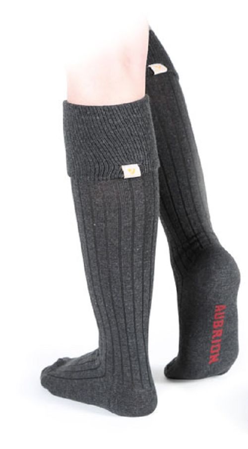 Aubrion Women's Cottonwood Boot Socks - Dark Grey