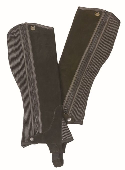 Ovation Pro Suede Half Chaps - Brown