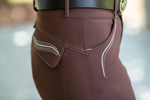 FITS Women's Abbey Knee Patch Tread Breeches - Mahogany
