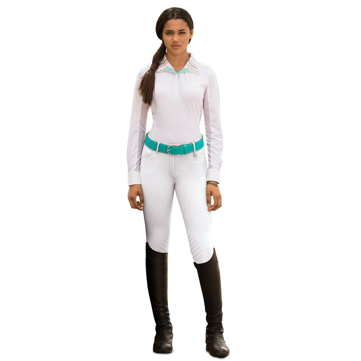 Pantalon équitation full grip QHP World Tour QHP