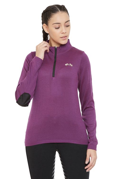 Equine Couture Women's Fjord Sweater - Dark Purple