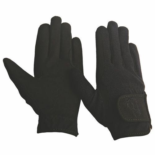 TuffRider Kids' Performance Riding Gloves - Black