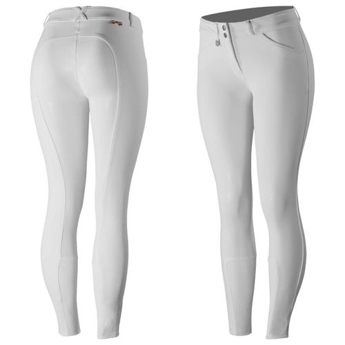 Horze Women's Grand Prix Full Seat Breeches - White