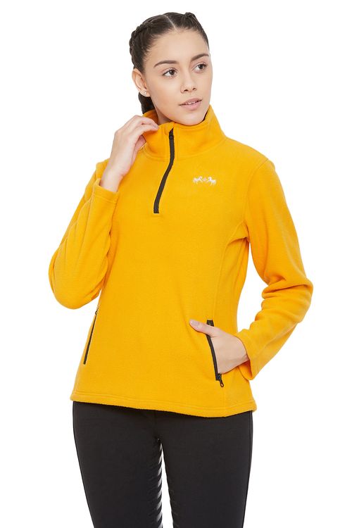 Equine Couture Women's Zip Pull Over - Saffron