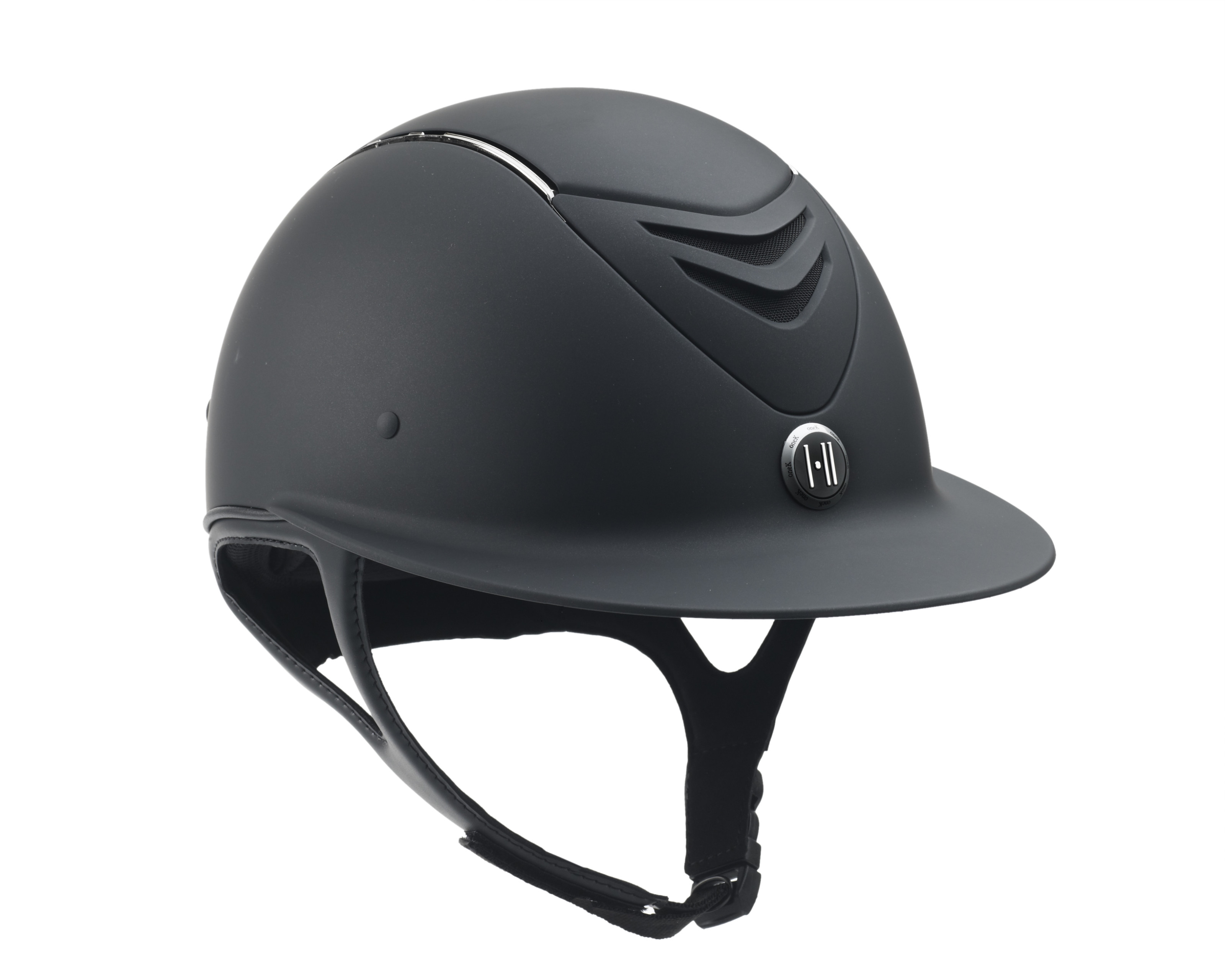 One K Avance Wide Brim Chrome Stripe Helmet - Black Matte - One K ...