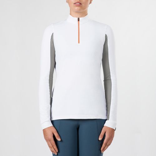 Irideon Women's CoolDown IceFil Long Sleeve Jersey - White/Dove Grey