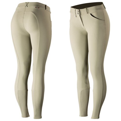 Horze Women's Grand Prix Knee Patch Breeches - Tan