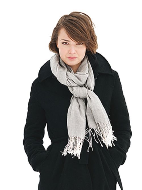 Back on Track Scarf - Light Gray