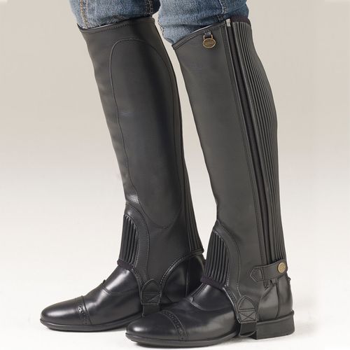 Ovation Kids' EquiStretch II Half Chaps - Black