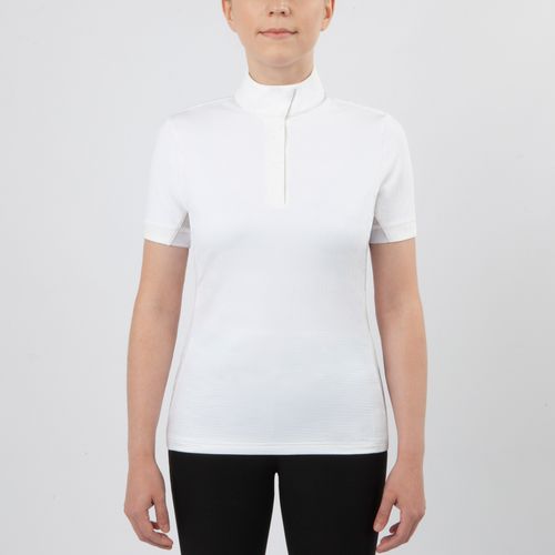 Irideon Women's Ciara Short Sleeve IceFil Show Shirt - White/White