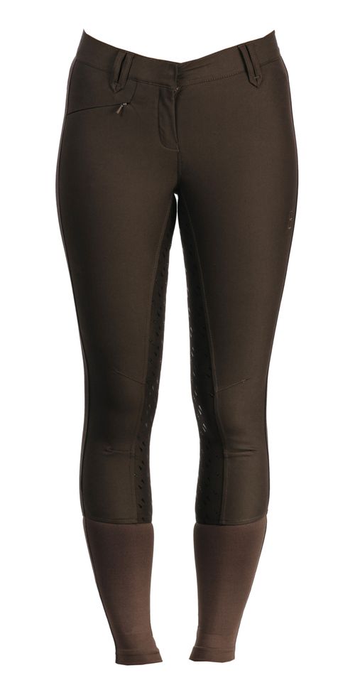 Alessandro Albanese Women's Summer Silicon Full Seat Breeches - Chocolate