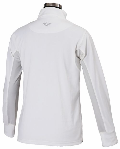 TuffRider Kids' Ventilated Technical Long Sleeve Sport Shirt - White