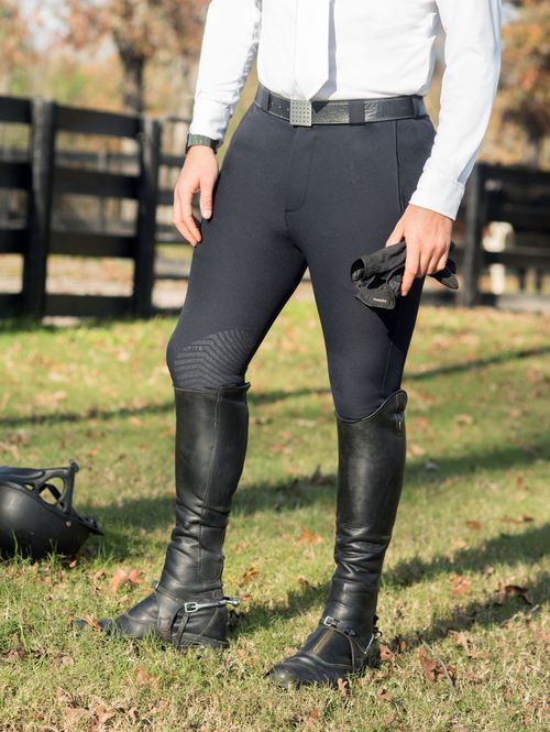 FITS Men's Hudson Knee Patch Breech - Black