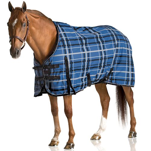 Pessoa Alpine 1200D Turnout Sheet - Blueberry/Clay Plaid