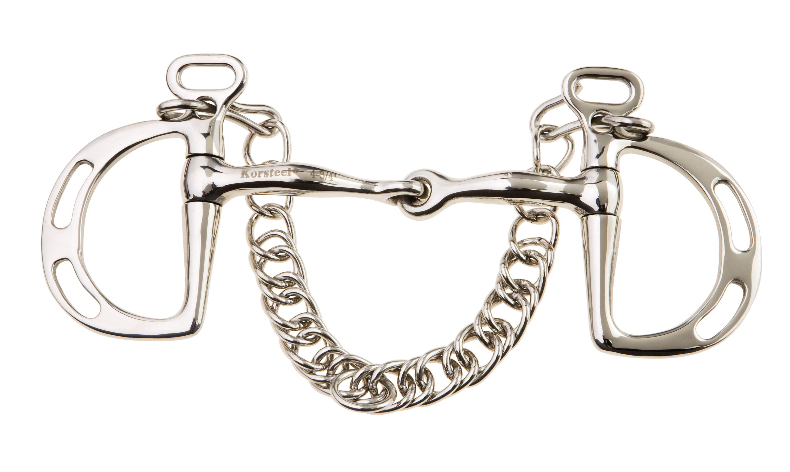 JP Korsteel Stainless Steel Jointed Slotted Ring Kimblewick Bit JP