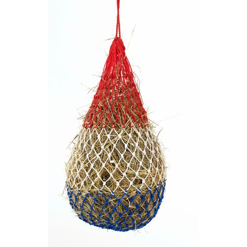 Equi-Essentials Niblet Heavy Duty PE Braid Hay Net - Red/White/Blue