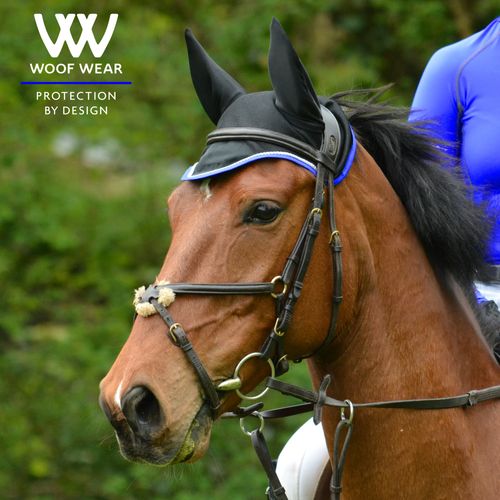 Woof Wear Ergonomic Ear Net - Black/Electric Blue