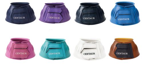 Centaur EcoPure Thick Rib Hook and Loop Bell Boots - Transparent Gum