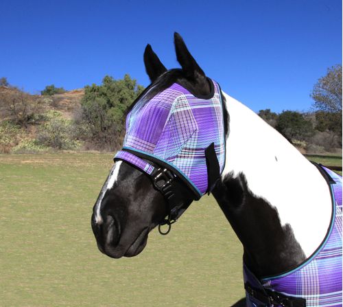 Kensington Signature Fly Mask w/Web Trim - Lavender Mint